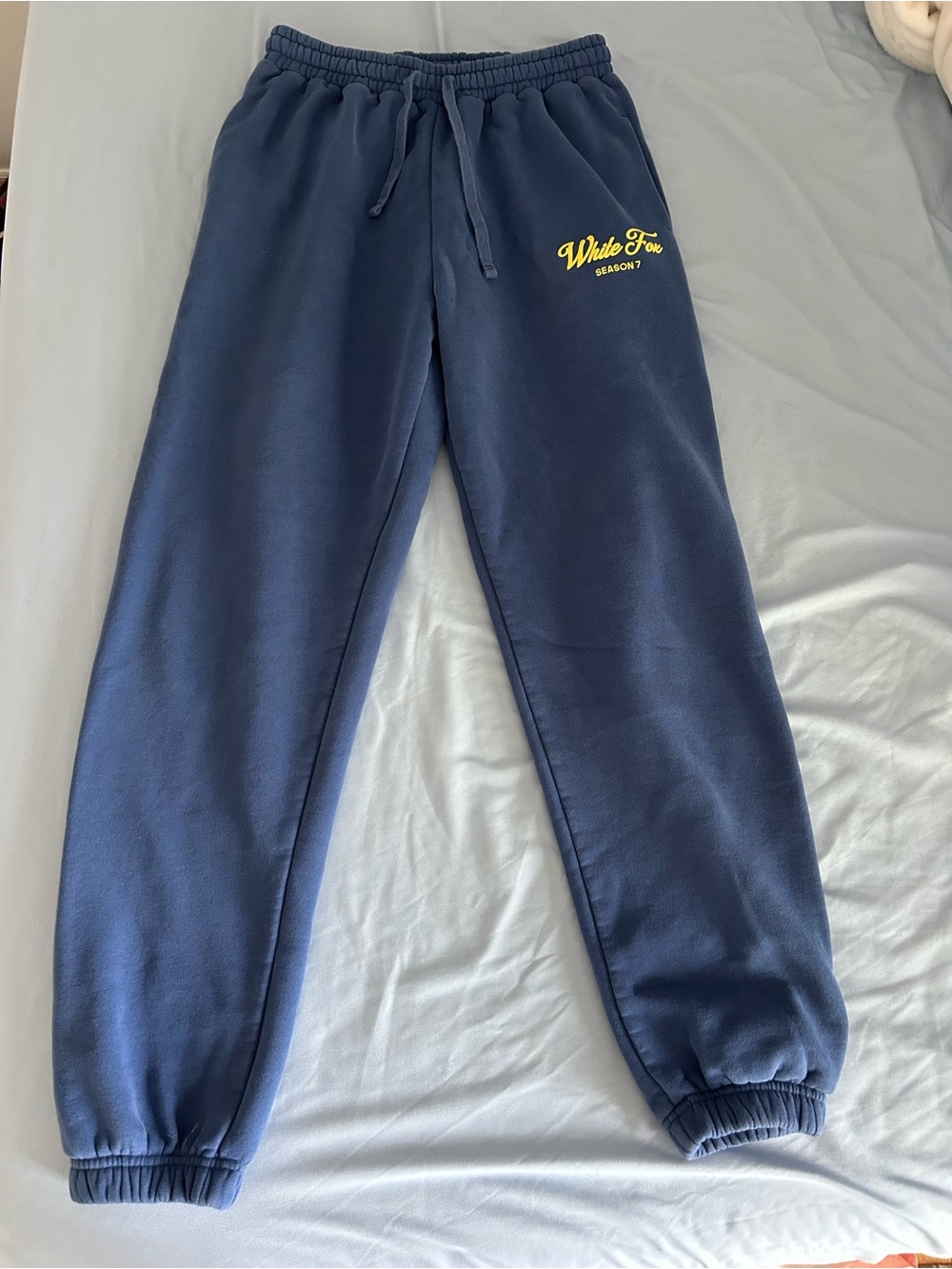 White Fox Season 7 Sweatpants Blue Jogger Pants Small